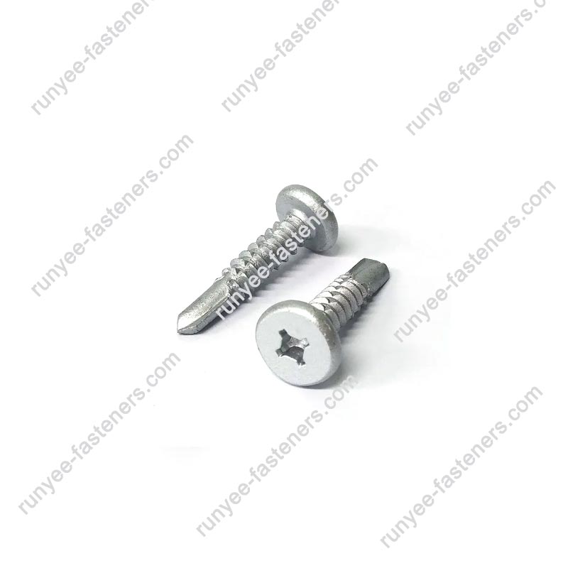 Tornillo autoperforante Phillips Pancake Head Zinc